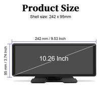 Touch Screen Car Stereo with Bluetooth and Backup Camera
