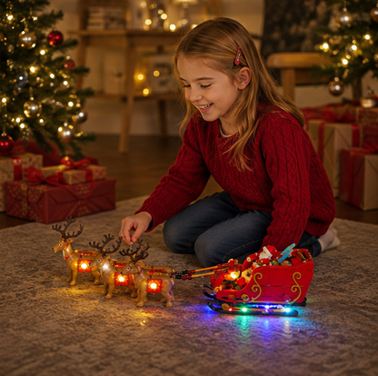 LED Light Kit for LEGO Santa's Sleigh – Decorative Lighting Upgrade for Christmas Building Block Display Models