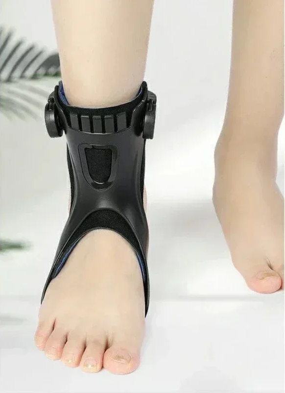 Adjustable Drop Foot Brace Orthosis – Ankle Support with Buckle Strap for Hemiplegia, Stroke, and Walking Assistance