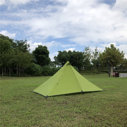 Ultralight Pyramid Camping Tent – Single-Person Waterproof 4-Season Shelter, Compact Rodless Design for Hiking, Backpacking, and Outdoor Adventure Travel