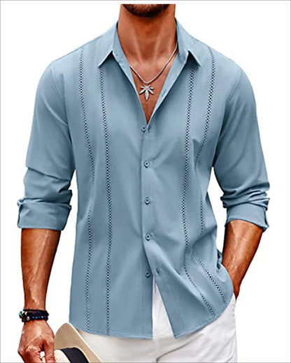 Luxury Men's Printed Long Sleeve Shirt – Trendy Partywear with Button-Up Style, Vibrant Designs, and Sizes up to 6XL