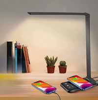 Contemporary Adjustable LED Table Lamp With Charging Function