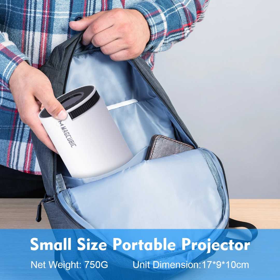 Portable 4K Projector With Remote Control