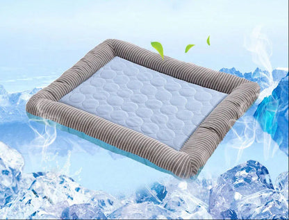 Cooling Pet Bed Mat – Breathable Ice Silk Dog and Cat Cooling Pad for Summer Sleeping, Soft Puppy Kitten Blanket with Comfortable Support