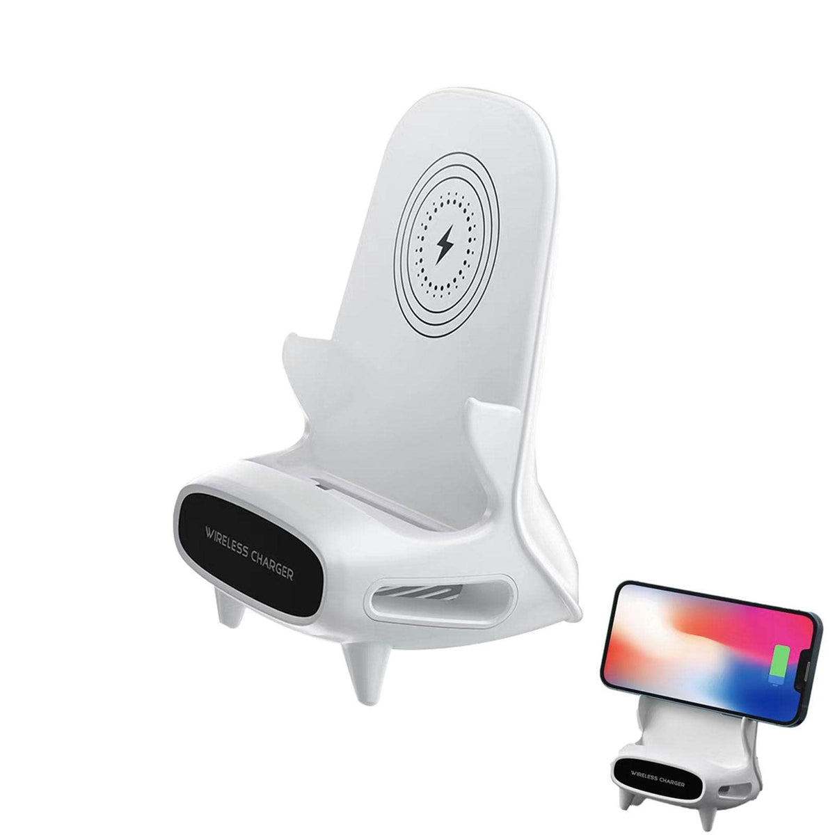 Wireless Charging Dock – 15W Multi-Protection Fast Charger Stand for Convenient Smartphone Charging at Home, Office and Bedroom