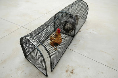 Folding Chicken Run Tunnel – 1-Meter Thickened Plastic Poultry Fence for Safe Outdoor Exercise, Backyard Roaming and Household Chicken Enclosures