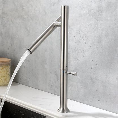 Stainless Steel Kitchen Faucet – Folding 360° Rotating Hot and Cold Mixer Tap with Ceramic Valve for Modern Sink Upgrades