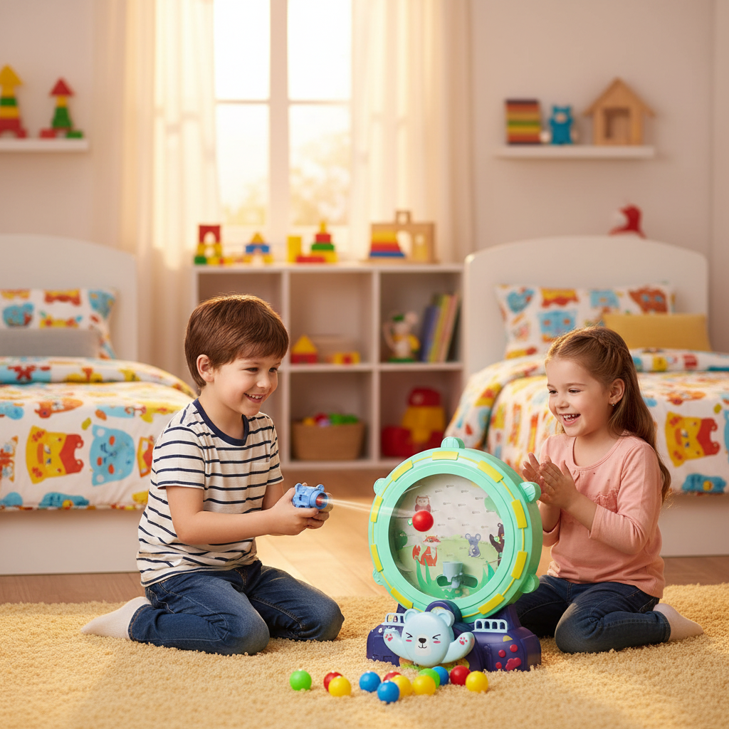 Interactive Catch Ball Machine – Cartoon Animal Toy for Toddlers with Indoor Play, Early Learning Activities and Hand-Eye Coordination