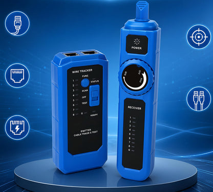 Anti-Burn Wire Tracker – RJ45 RJ11 Network Cable Tester and Line Locator for CAT5 CAT6 LAN and Telephone Repair Troubleshooting