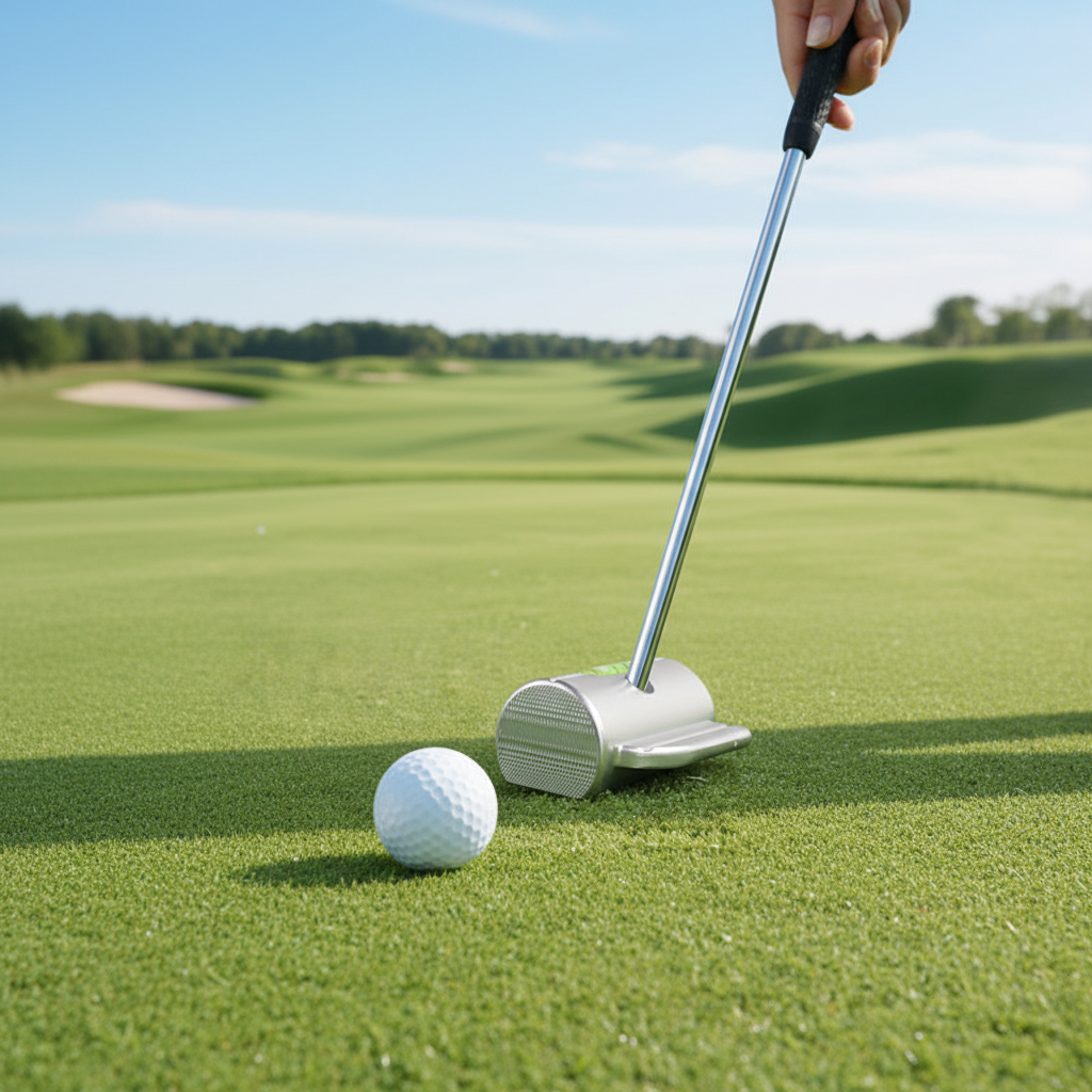 Golf Putting Accuracy Trainer – Small-Head Practice Device for Mastering Ball Contact, Light Push Control and Consistent Putting Precision