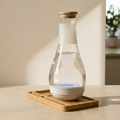 SPE PEM Hydrogen Water Generator – High-Concentration Glass Carafe Ionizer Pitcher for Fresh Hydrogen-Rich Drinking Water and Everyday Home Hydration