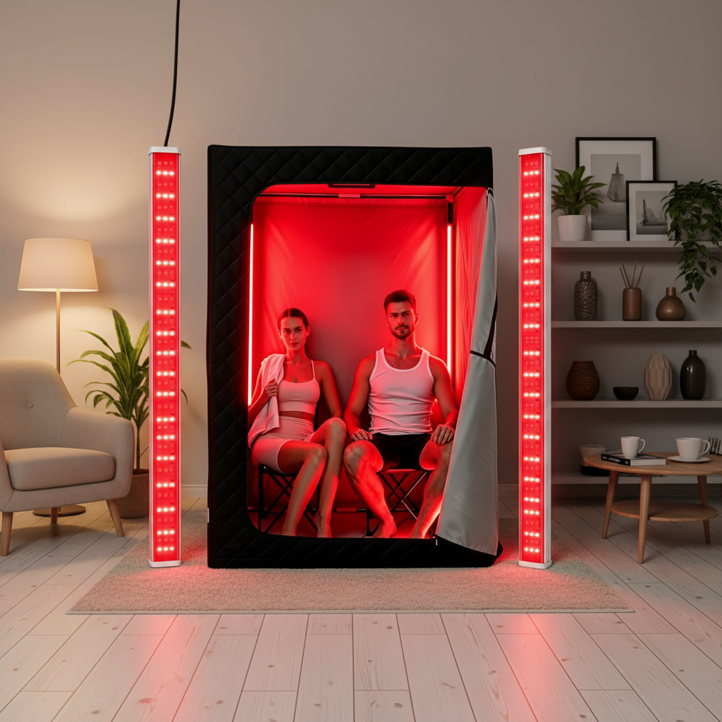 Full-Body Red Light Therapy Lamp – Portable Near-Infrared LED Panel for Home Beauty Care, Relaxation, Recovery Routines and Targeted Light Sessions
