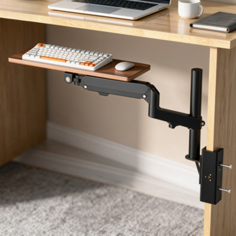 Under-Desk Keyboard Tray – Space-Saving Ergonomic Typing Platform for DIY Workstations, Cleaner Desktops and More Comfortable Office Keyboard Positioning