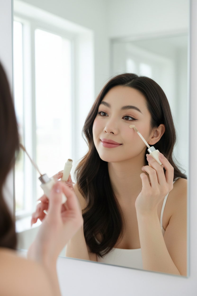 Natural-Look Concealer – Lightweight Moisturizing Coverage for Dark Circles, Acne Marks and Uneven Skin with Smooth, Non-Cakey Everyday Finish