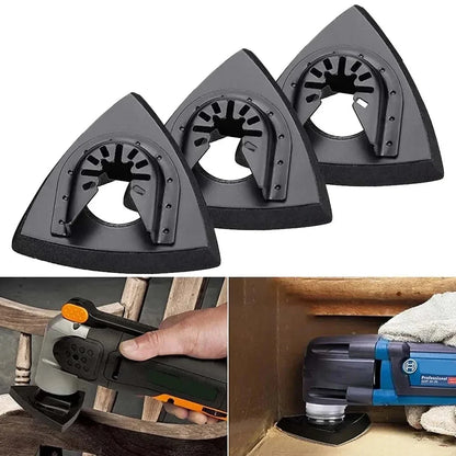 Oscillating Tool Sanding Pad Set-Quick Release Triangular Grinding Accessory for Precision Sanding and Surface Finishing
