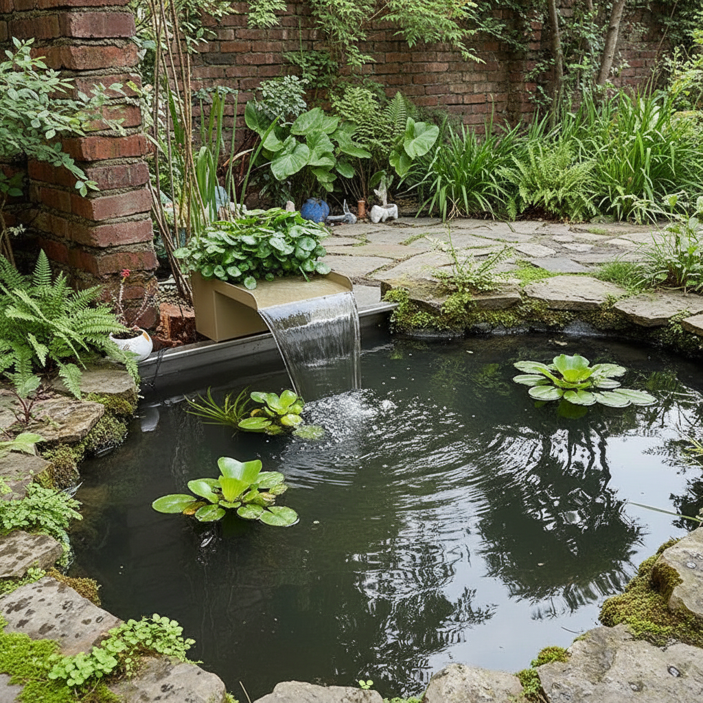 Artificial Rockery Water Fountain – Circulating Pool Feature with Pump, Waterfall Outlet and Filtration System for Gardens, Patios and Decorative Landscapes