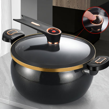 Micro Pressure Cooker – 7L Large 26CM Nonstick Pot for Stews, Soups and Family Meals on Induction or Gas Stoves