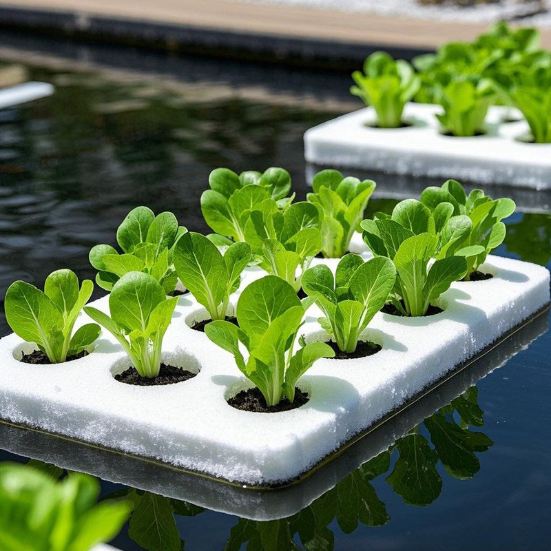 Hydroponic Planting Board – 24-Hole Floating Grow Raft for Fish Ponds, Balcony Gardens, Greenhouses, Soilless Vegetable Cultivation