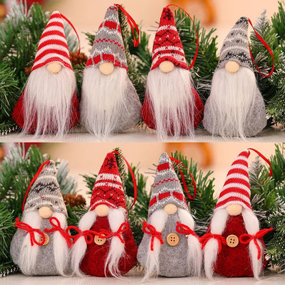 Santa Faceless Gnome Wall Decor – Adorable Hanging Christmas Dwarf Ornament for Xmas Trees, Holiday Dinners, Festive Home Styling, and Cozy Seasonal Atmosphere