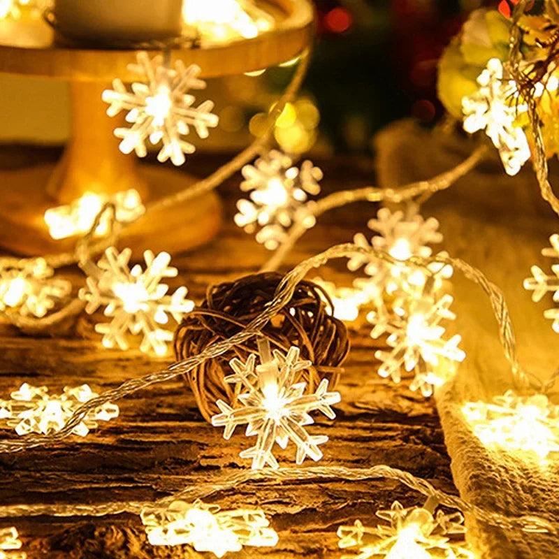 LED Twinkling Fairy String Lights – Star Ambient Lighting Strips for Room, Balcony, Garden, and Outdoor Christmas Decorations with Warm Festive Glow