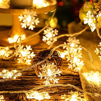 LED Twinkling Fairy String Lights – Star Ambient Lighting Strips for Room, Balcony, Garden, and Outdoor Christmas Decorations with Warm Festive Glow