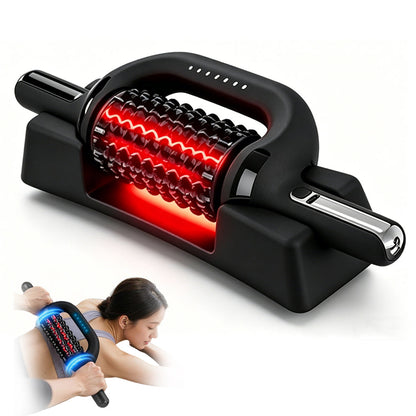 Electric Infrared Roller Massage Stick – Deep Tissue Muscle Relaxation Device for Athletes, Workout Recovery, Fatigue Relief and Home Massage