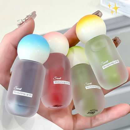 Peach Jelly Lip Oil – Hydrating Transparent Gloss with Glass-Like Shine, Fruit-Inspired Finish and Plumping Look for Smooth Everyday Lip Makeup
