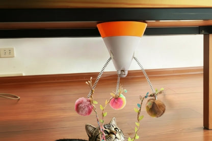 Interactive Cat Toy – 360° Rotating Laser and Simulated Meow Sound with Multiple Play Modes for Exercise, Stimulation and Indoor Entertainment