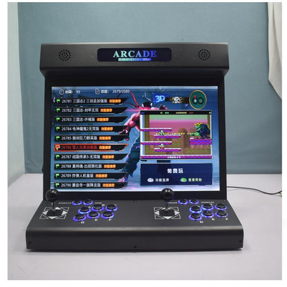 LCD Bartop Arcade Machine – 22-Inch 23000-in-1 Pandora Box Console with Dual Joysticks, 3D Games and Coin Slot for Retro Gaming