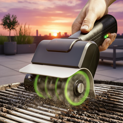 Rechargeable Electric Grill Brush – High-Speed Handheld BBQ Cleaner with Stainless Steel Brush Head for Fast, Powerful Grate and Barbecue Maintenance