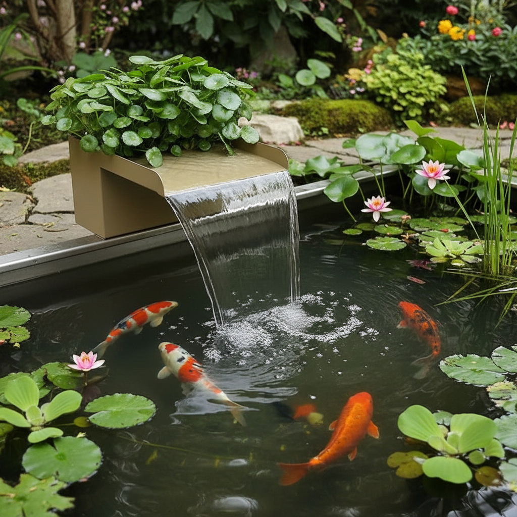 Artificial Rockery Water Fountain – Circulating Pool Feature with Pump, Waterfall Outlet and Filtration System for Gardens, Patios and Decorative Landscapes