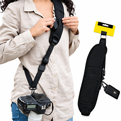 Adjustable SLR Camera Strap – Anti-Slip Neck and Shoulder Sling Belt for Canon, Nikon and Sony Cameras, Travel and Photography