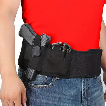 Adjustable Belly Pocket Holster – Concealed Carry Waist Holster for LCP, M&P Shield, Sig Sauer, Beretta & 1911 Pistols