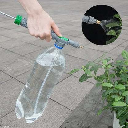 Adjustable High Pressure Garden Sprayer Nozzle – Hand Pump Watering Tool for Plants, Multi-Purpose Bottle Sprayer for Lawn, Garden, and Cleaning Tasks