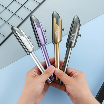 Helicopter Metal Gel Pen – Creative 0.5mm Novelty Writing Pen for School, Office, Gifts and Collectible Stationery