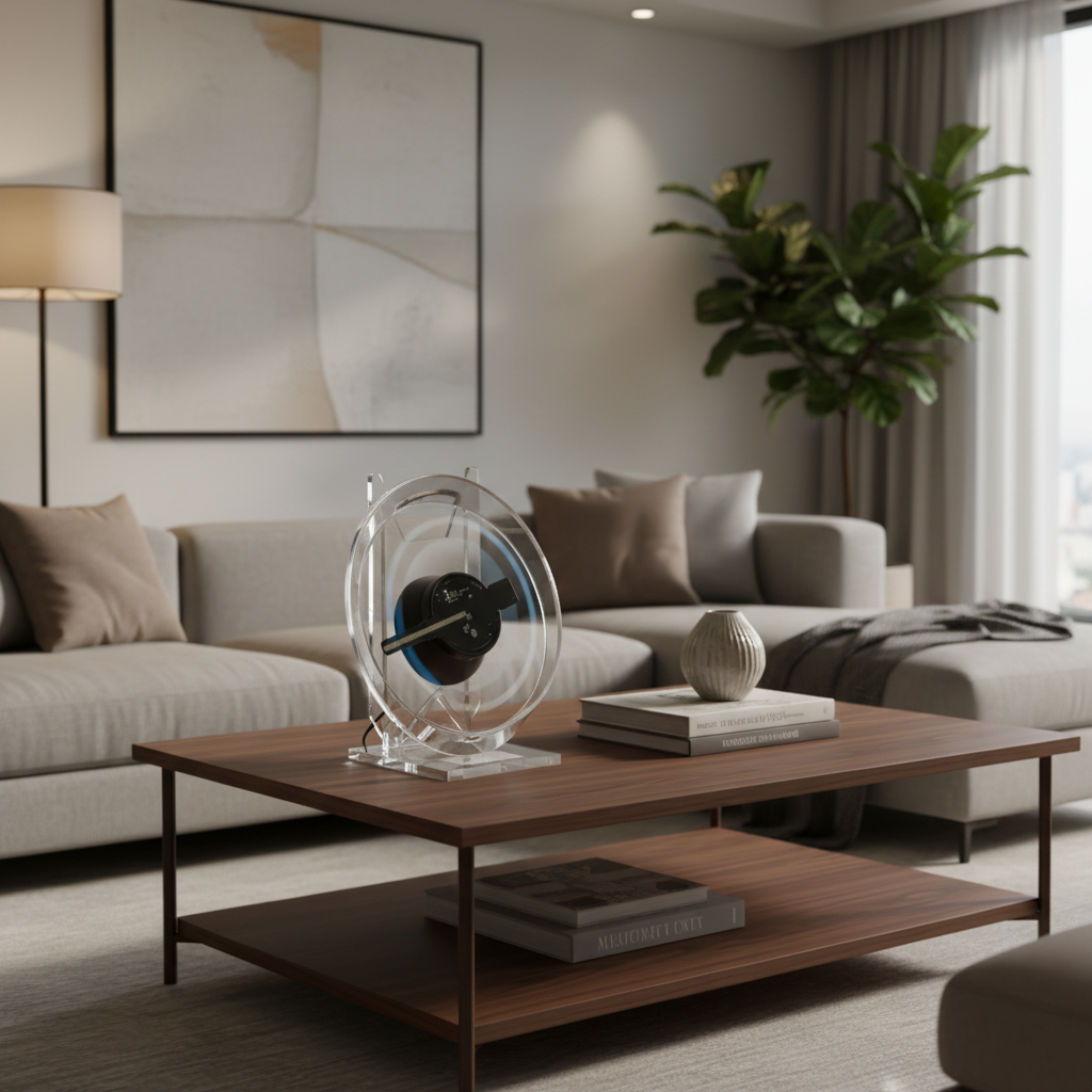 Mini 3D Holographic Advertising Fan – 20CM LED Hologram Display with App and Remote Control for Small Businesses and Home Decor