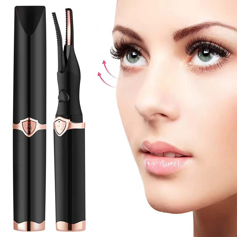 Rechargeable Heated Electric Eyelash Curler – Portable Beauty Tool for Long-Lasting Curl, Travel Convenience, and Effortless Glam