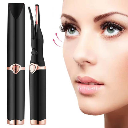Rechargeable Heated Electric Eyelash Curler – Portable Beauty Tool for Long-Lasting Curl, Travel Convenience, and Effortless Glam