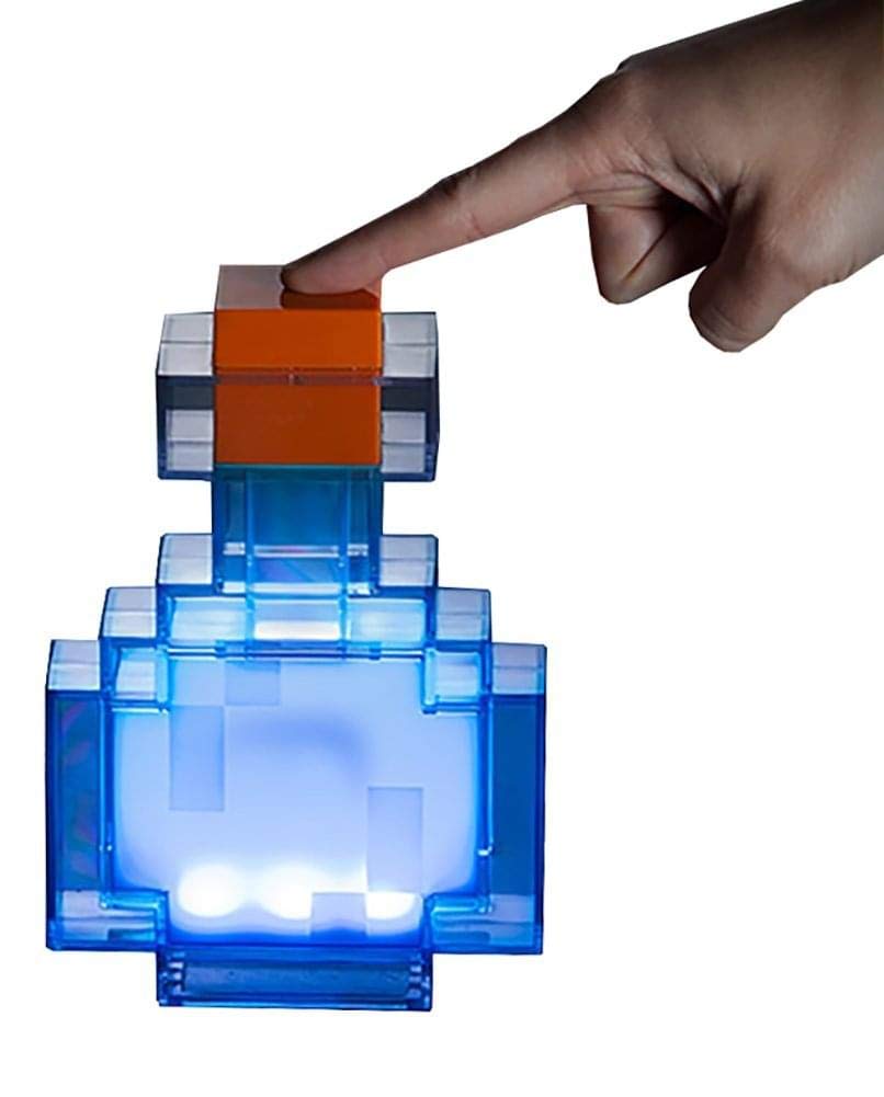 LED Medicine Bottle Night Light – MC Game-Inspired Rechargeable Toy Lamp for Kids’ Bedrooms, Creative Bedside Décor