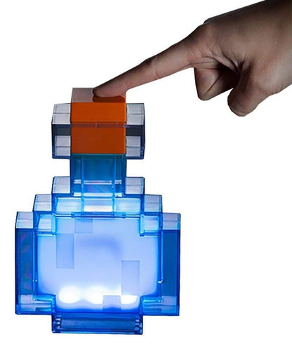 LED Medicine Bottle Night Light – MC Game-Inspired Rechargeable Toy Lamp for Kids’ Bedrooms, Creative Bedside Décor