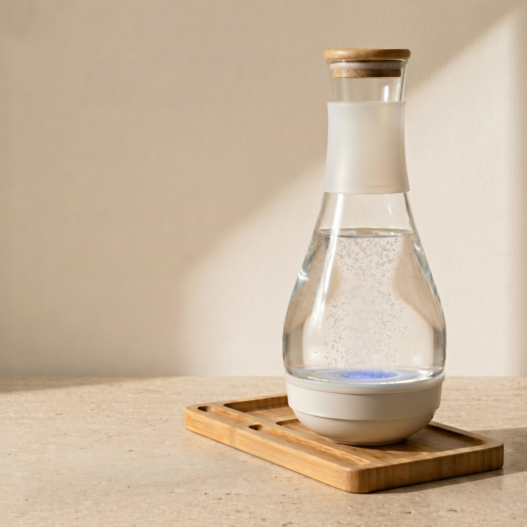 SPE PEM Hydrogen Water Generator – High-Concentration Glass Carafe Ionizer Pitcher for Fresh Hydrogen-Rich Drinking Water and Everyday Home Hydration