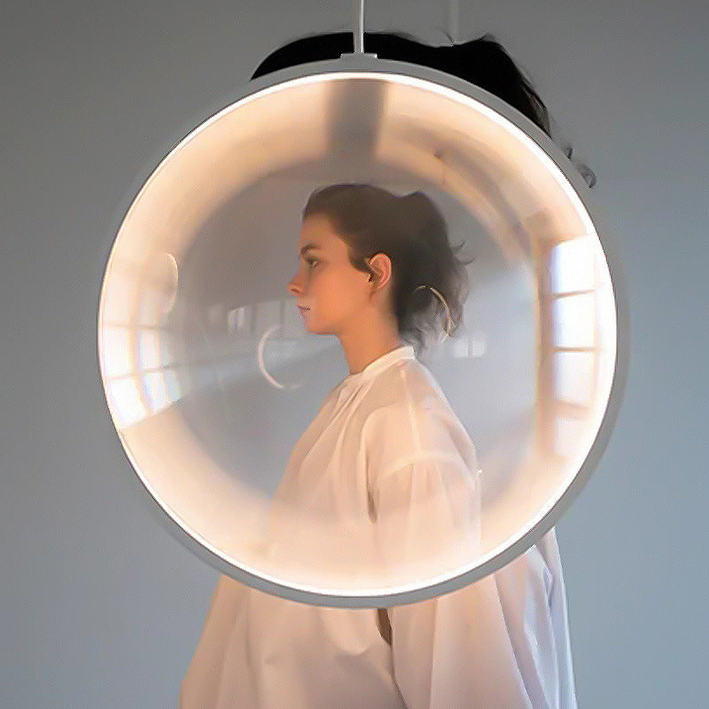 Yuji Okitsu LED Pendant Light – Round Clear Glass Designer Fixture for Hotels, Dining Rooms, Living Spaces and Modern Restaurant Interiors
