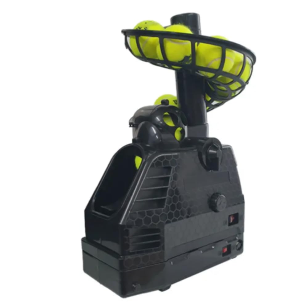 Automatic Tennis Ball Launcher – Remote Control Portable Tennis Training Machine for Solo Practice, Serving Drills and Skill Improvement