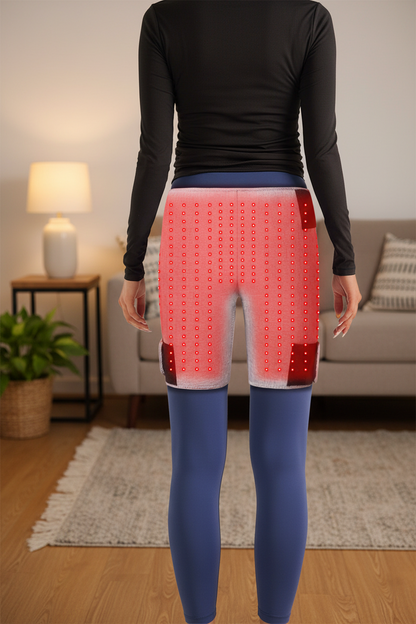 Red Light Heated Hip Support – Electric Vibration Massager for Thigh, Buttock and Muscle Relaxation with Comfortable Warmth for Home Recovery