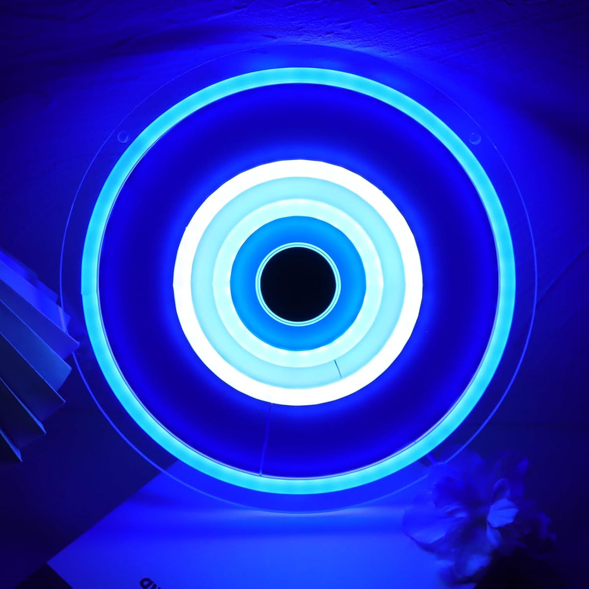 Dimmable Evil Eye Neon Sign – USB LED Wall Light for Bars, Garages, Bedrooms, Cafes and Man Caves with Mystical Home Decor