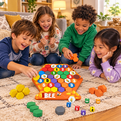 Honeycomb Building Puzzle Game – Versatile Children’s Educational Toy for Creative Construction, Pattern Learning, Problem Solving and Hands-On Family Play