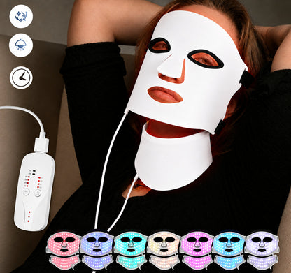 LED Color Light Beauty Device – At-Home Facial Skin-Care Tool with Multi-Color Light Modes for Relaxing, Convenient Beauty Routines