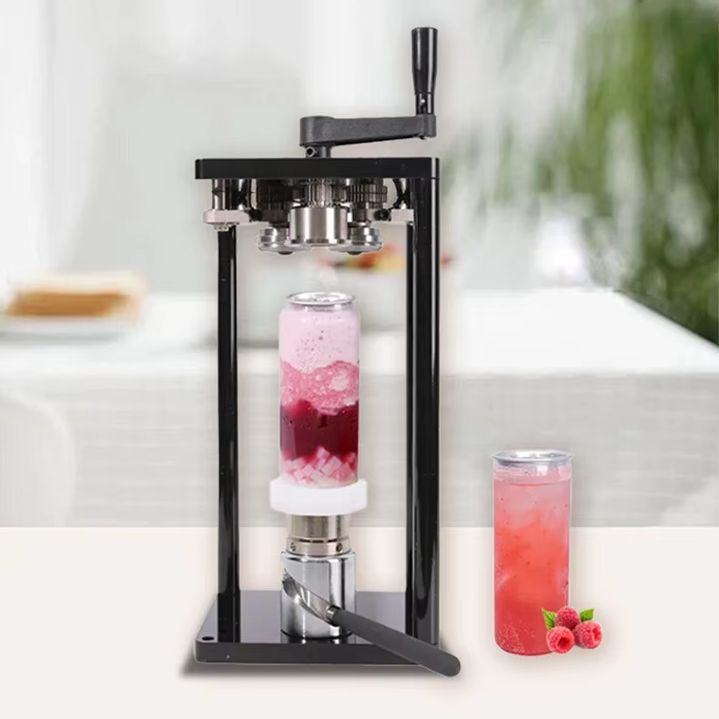 Semi-Automatic Can Seamer – 40–170MM Filling and Sealing Machine for Beer, Soda and Aluminum Cans with Manual Easy-Open Operation