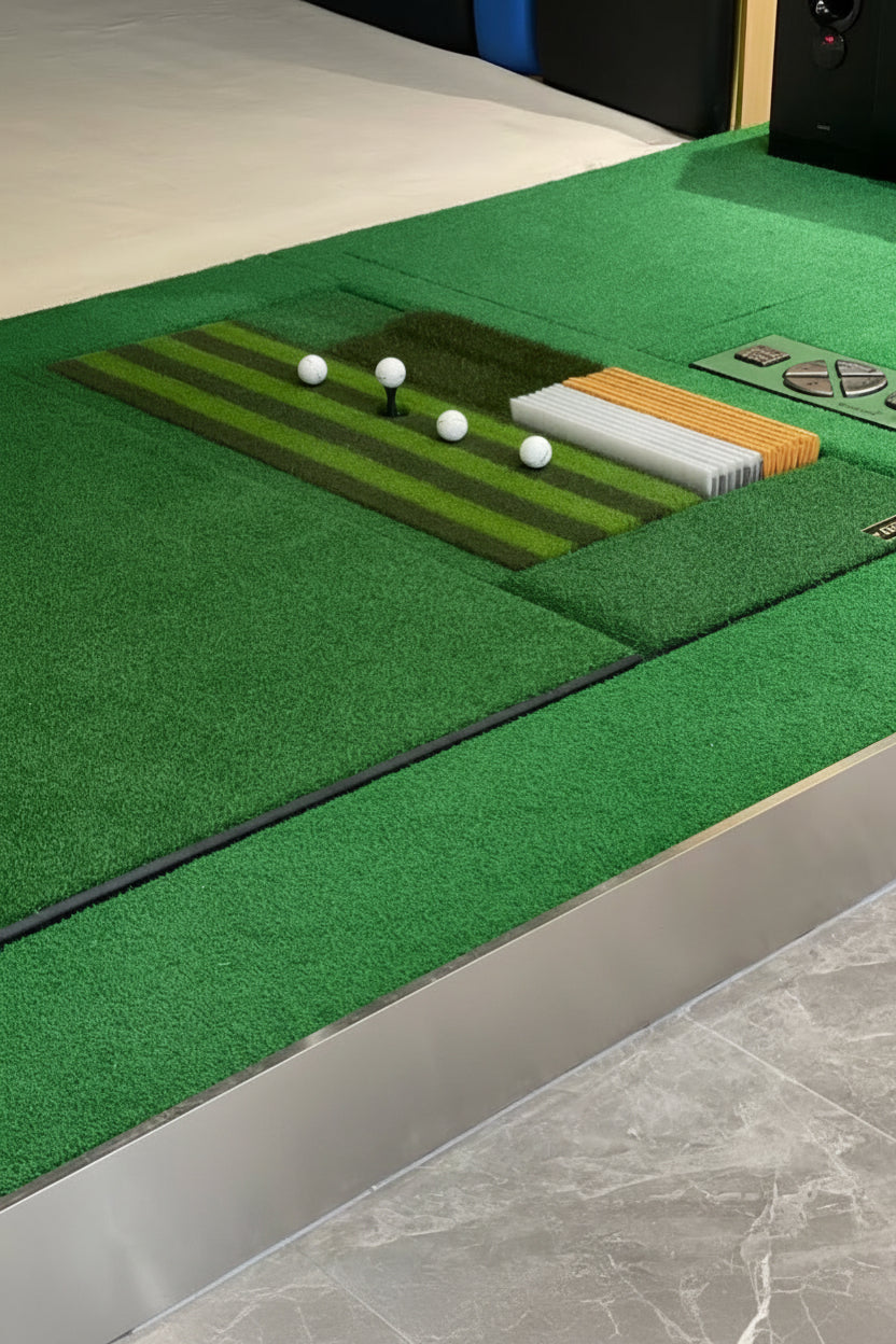 Golf Simulator Turf Mat – 1040x350MM Striated Swing Practice Surface for Indoor Training, Simulator Setups and Consistent Club Contact Feedback