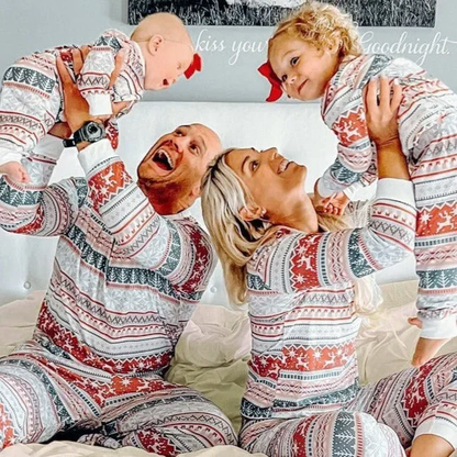 Happy New Year Family Pajama Set – Matching Christmas Sleepwear for Mom, Dad, Kids; Soft, Cute Holiday Outfits for Festive Home Photos